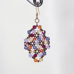 Hook pierces - Rose Gold filled 14K - Earrings Rhombus Terence - Hook pierces - Rose Gold filled 14K - Rose Gold filled 14K